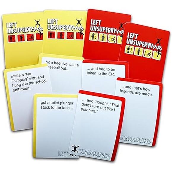 Left Unsupervised Family  Kids Card Game Edition Games Night New Sealed Age 10+ - Picture 7 of 10